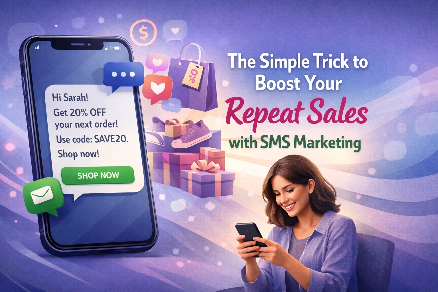 The Simple Trick to Improve Your Repeat Sales Right Now with SMS Marketing