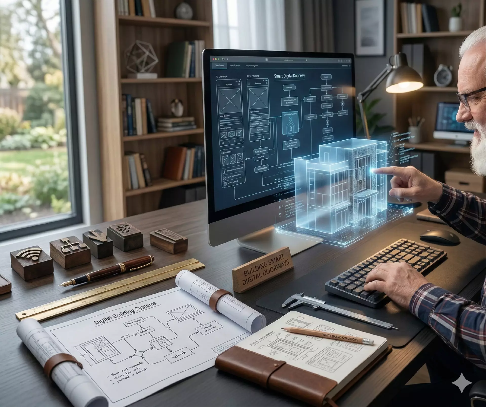 White Beard Solutions At My Desk.