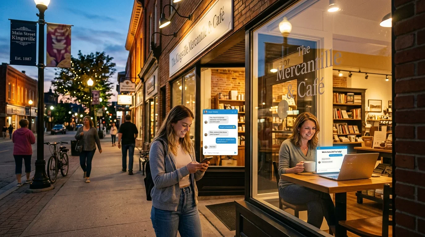 What a 24/7 AI Chatbot Actually Does for a Small Business